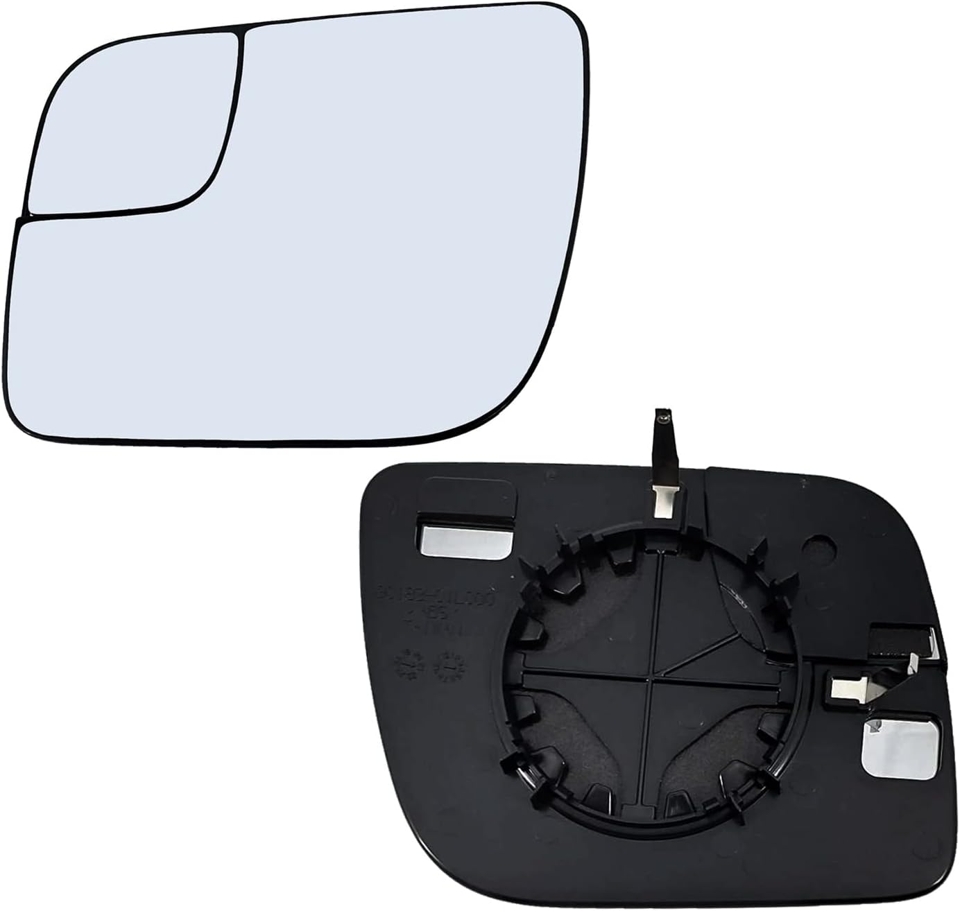 Driver Side Mirror Glass Replacement For 2011-2019 Ford Explorer, 2013-2021 Ford Police Interceptor Left Door Mirrors Flat Non-Heated BB5Z17K707L BB5Z17K707M