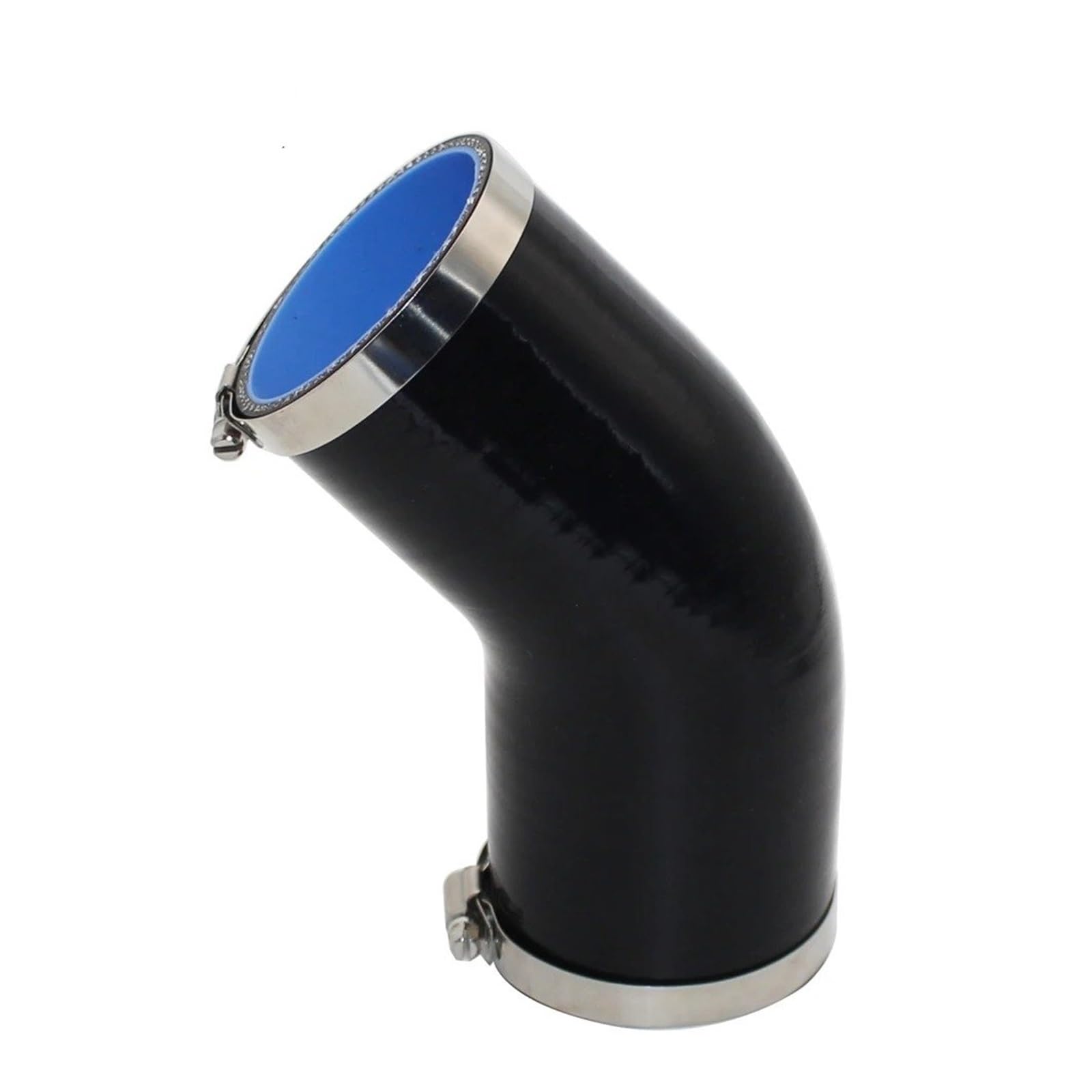Entrada Aire Manguera De Silicona Negra Conector 45° Adaptador Tubo Reductor Resistencia A Altas Temperaturas Gel Sílice Universal Manguera Admisión(ID 55MM)