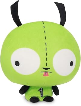 TeeTurtle Cloudheads Gir Plush - 5-Inch Official Invader Zim Stuffed Animal with Embroidered Details - Soft Cuddly Plush Toys for Kids, Teens, and Adults