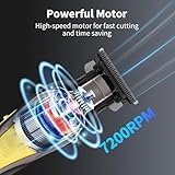 KEMEI 1784 Professional Hair Clipper for Men, Cordless Electric Beard Trimmer Men, Zero Gapped T-Blade Hair Trimmer with LED Display and 3 Guide Combs - Image 3