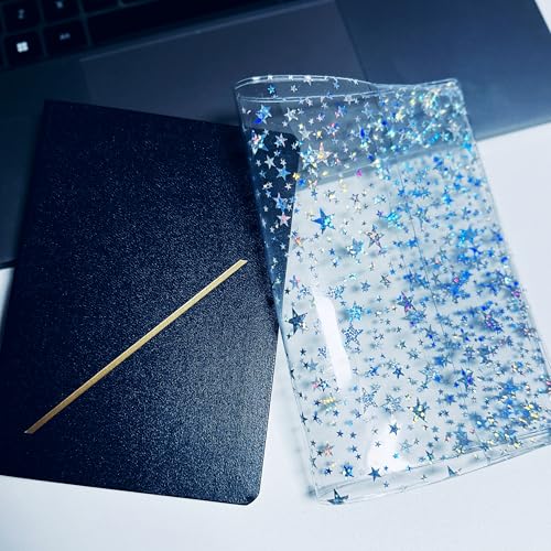Jelly Cover For Hobonichi HON A6 Size Planners - 9.56.4 inches Glitter Star Design