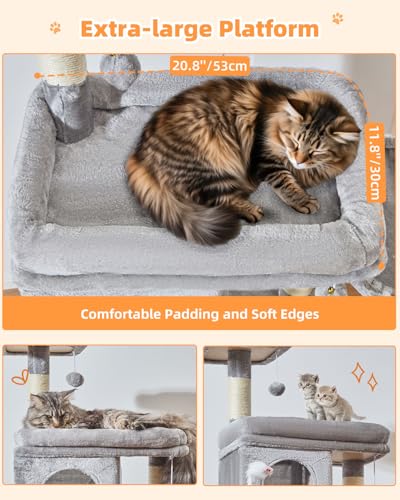 Torre de Gatos Taoqimiao 77 Pulgadas para Gatos Grandes miniatura 3