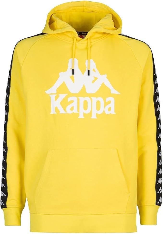 Kappa Hurtados - Felpa da uomo, taglia L, colore: giallo, nero : Amazon.it:  Abbigliamento