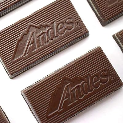 Andes Creme De Menthe Thin Mints - 2.5 Pounds of Bulk After Dinner Mints - Rectangular Chocolate Sandwich Mint Candies - 40 Oz Tub, 240 Count