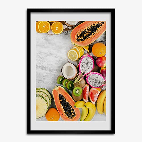 Tableau de fruits colorés Tulup pour décorer une salle à manger chaleureuse 40x60