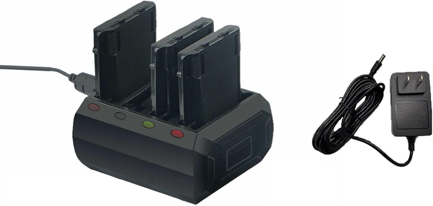 4-Slot Charging Cradle with Adapter for Zebra Symbol TC70 TC70X TC72 TC77（SAC-TC7X-4BTYC1）