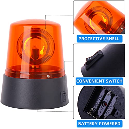 Image of 2 Pcs Red 360 Degree Rotating Decorative,Disco Bar Party Dancing LED Strobe Light