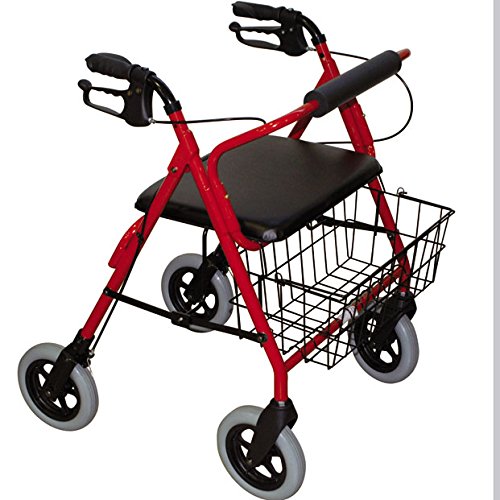 obea-andador-rollator con sedile, cesto e 4 ruote