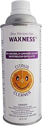 Wax Necessities Waxness Natural Concentrado Citrus Depilatory Wax Cleaner 95% D Limoneno 16 onzas
