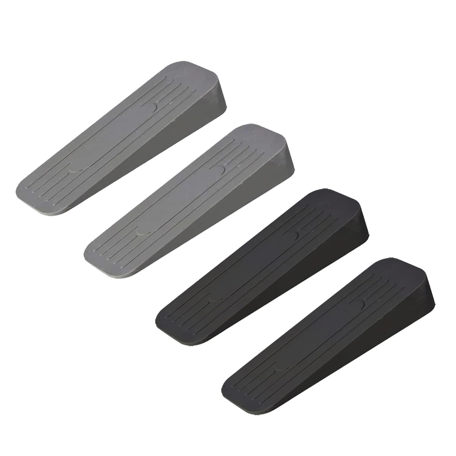 ALP Heavy Duty Anti-Slip Rubber Door Stoppers with Doors Powerful Grip Work of Any Surface for Homes, Offices, Warehouses & Classrooms Door Bottom Seal 120x37x20 mm (2 Grey & 2 Black Door) (B0BPLK683Z) Amazon Price History, Amazon Price Tracker