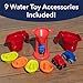 Simplay3 Big River and Roads Water Play Table, Outdoor Activity Table with Track Toys for Toddlers and Kids, 9 Accessories Included, Made in USA