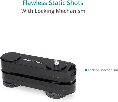 Miniatura 4 de PROAIM Deslizador portátil de balanceo para cámara de video DSLR. Deslizador mecánico y plegable. Recorrido deslizante de 1.3 pies. Carga útil de