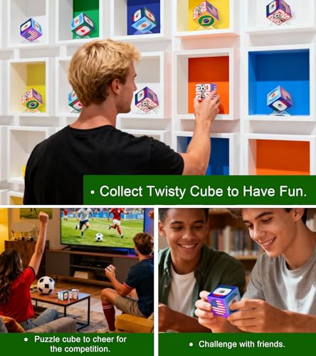 2026 World Soccer Cup Themed 3x3 Cube Puzzle, Football Sports Celebration Brain Puzzle Toy, Memorable Decor for Sport Fans — view 5