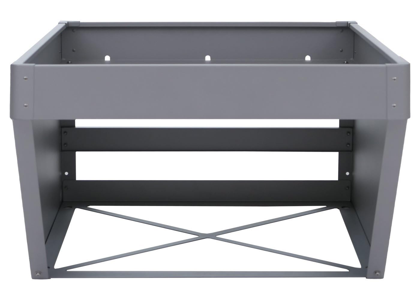 Garage pour Robot Tondeuse avec bac à Plantes HWC-P41 40x60x70cm Gris