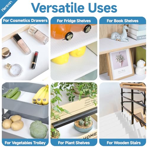 Forro de armario de cocina Hersvin lavable y autoadhesivo para proteger muebles 8