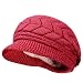 Odema Women's Fleece Lining Winter Kintted Cap with Visor
