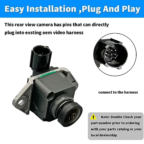 Image of Rear View Backup Camera Compatible with 2014 2015 Jeep Grand Cherokee Reverse Park Assist Back Up Camera Replaces 68375333AA 68137943AD 68137943AE 68137943AF 68137943AG 68137943AH 590-071