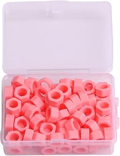 100Pcs Dental Code Rings Orthodontic Silicone Ring Autoclavable Code Mixed Color Instrument Large Small (Large Pink)