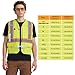 A-KSAFETY Small Reflective Safety Work Vest Hi Vis Construction Vest