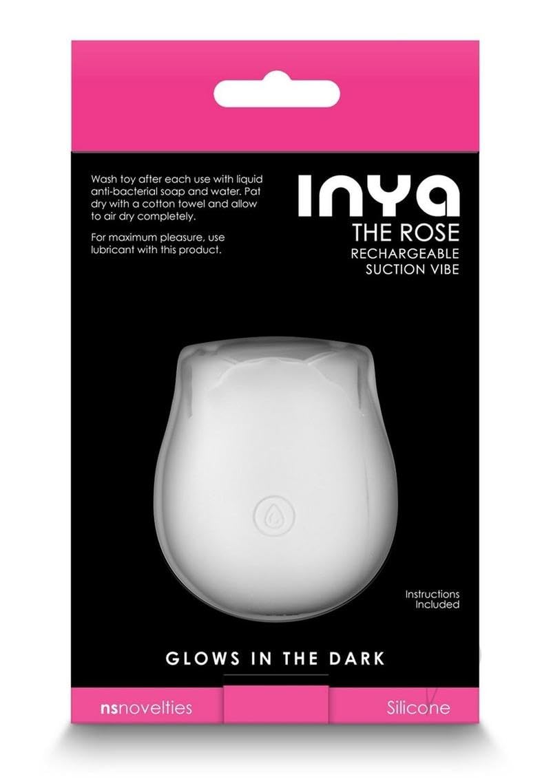 Amazon.com: Inya The Rose Silicone Rechargeable Glow in The Dark Clitoral  Stimulator