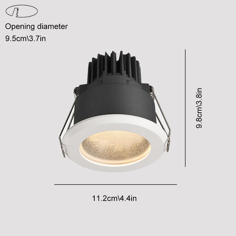 Faretti da incasso, faretti da soffitto, faretti a LED da soffitto, faretti da soffitto a filo for bagno, faretti direzionali rotondi, lampade d'accento, faretti da soffitto for balcone e corridoio(40