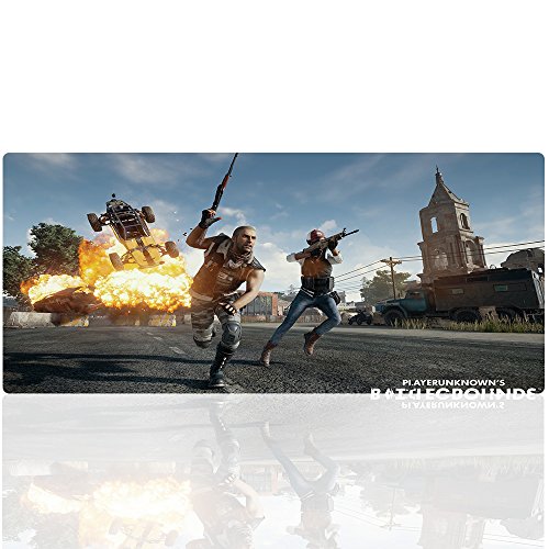 Beyme PUBG Alfombrillas de Ratón Gaming, XLL ( 900x400mm )Alfombrilla de ratón de juego Resistente al Agua Mouse Pad con Base de Goma Antideslizante para PLAYERUNKNOWNS BATTLEGROUNDS