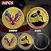 CHURYUML 24Pcs Military Challenge Coins Bulk - National Salutes US Military - Veterans Thank You for Your Service Coin Military Appreciation Gifts for Men Women Navy Army Veterans Day Gift
