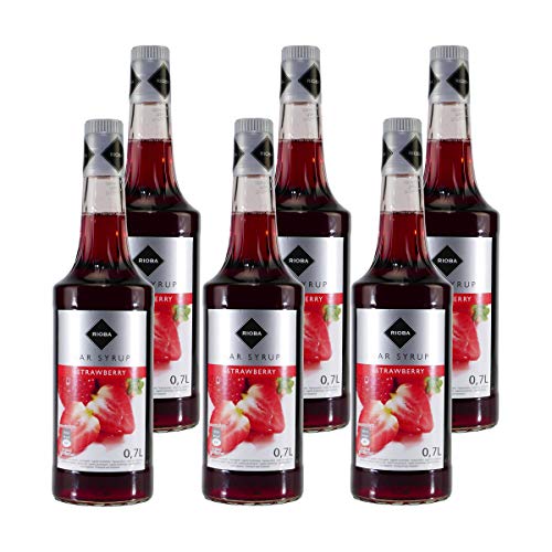 Rioba Strawberry (Erdbeer) Bar-Syrup (6 x 0,7L) Cover