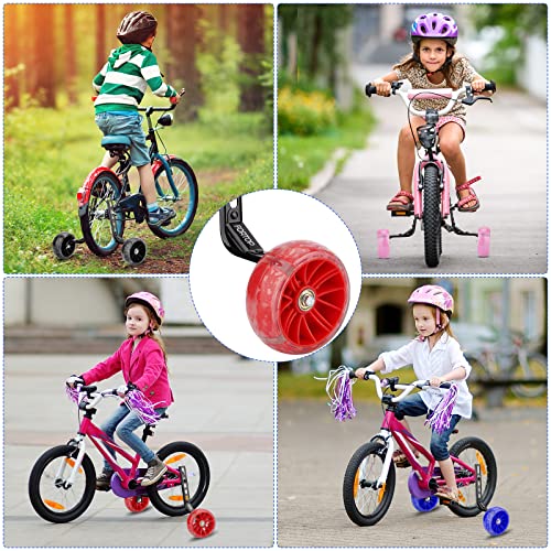 Image of Bike Training Wheels, Pair of Heavy Duty Rear with Stabilizers Mounted Kit for Kids Boy Girls Bikes of Single Speed Bicycle with 12 14 16 18 20 Inch