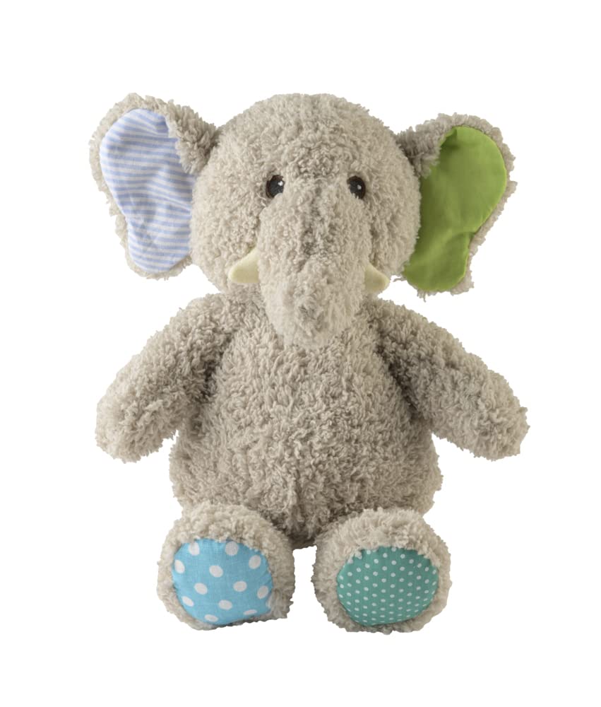 warmies Heat Cushion/Stuffed Toy "Minis Baby Elephant" Removable Millet Lavender Filling, Gris Azul, 20 cm 280 g