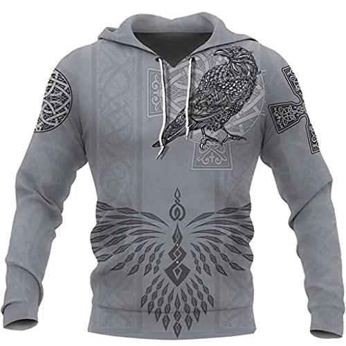 Sweat Viking Corbeau Celtique aux finitions tatouage scandinave
