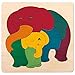 Produktbild Hape  E6505  George Luck  Puzzle  Elefant und Baby  Regenbogen-Farben  9-teilig