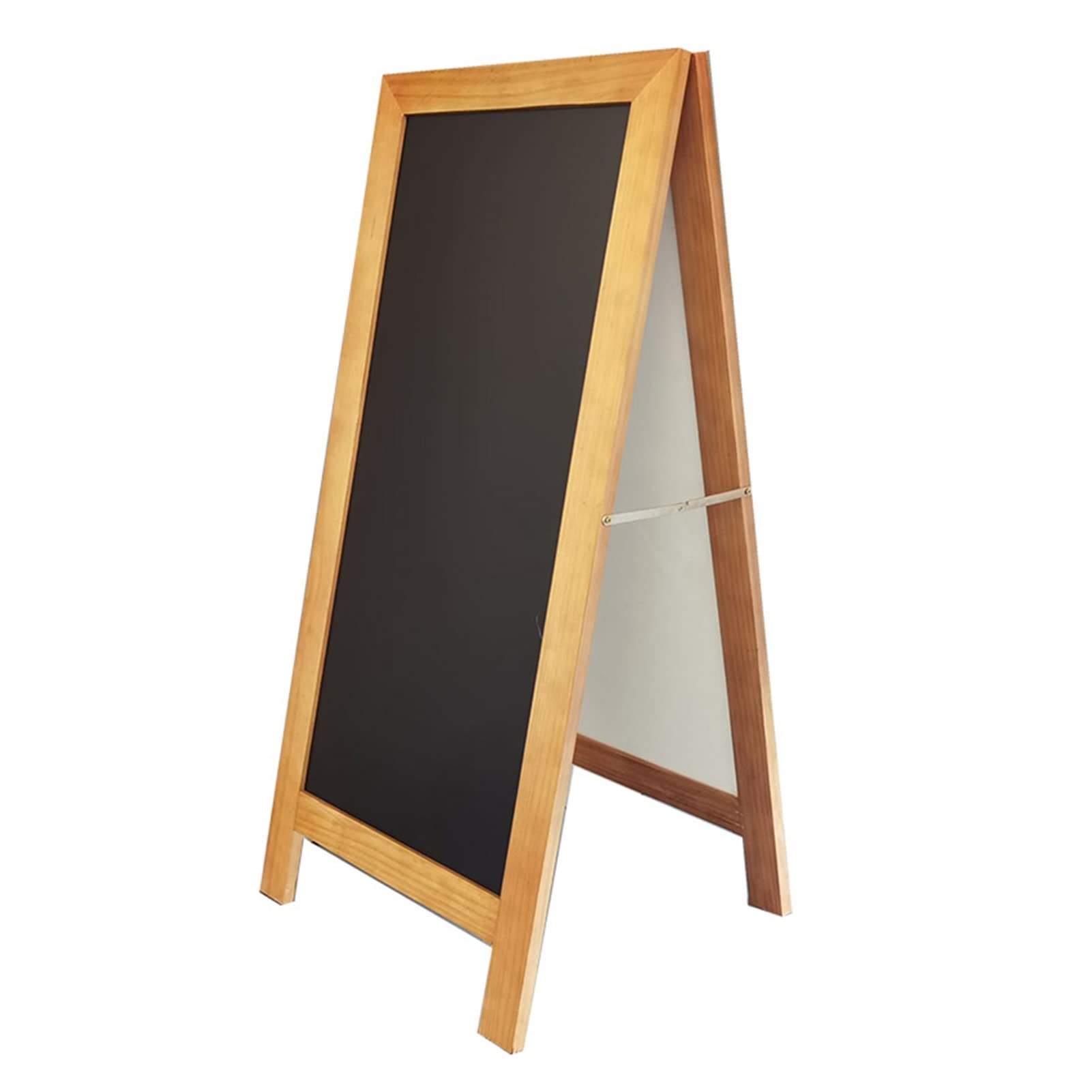 Letrero De Pizarra Magnético con Marco En A, 17.7 X 40 Pulgadas, Caballete De Pizarra De Madera De Pie, Tablero De Sándwich, para Café, Bares, Al Aire Libre, Menú
