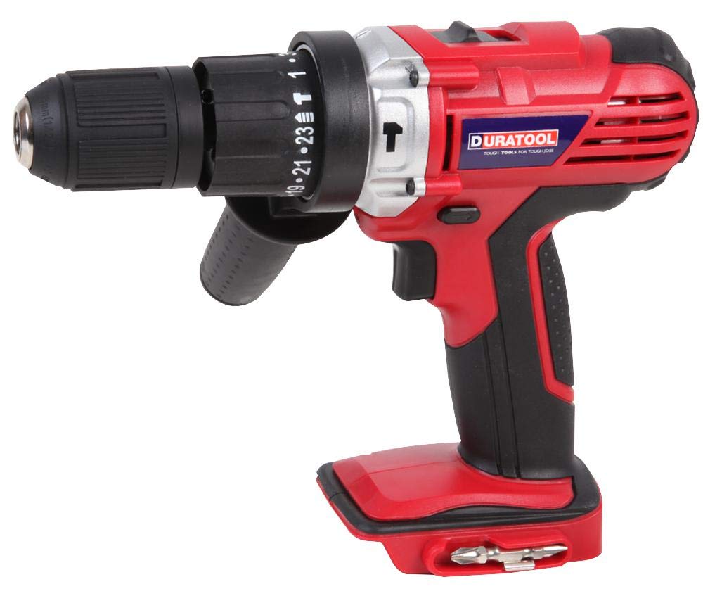 DURATOOL D03213 18V Li-Ion Cordless Combi Drill - Bare Unit