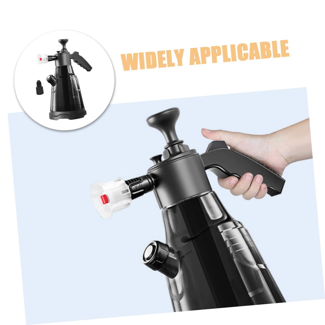 Gatuida Recipiente Pulverizador de Aire Presión para Coche Botella de Agua Pulverizadora para Limpieza Botella de Agua Pulverizadora para Jardín para Lavar el Coche y Jardinería