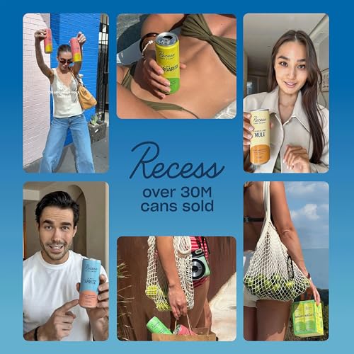 Image of Recess Zero Proof Non-Alcoholic Mocktail Sampler, 12 Pack