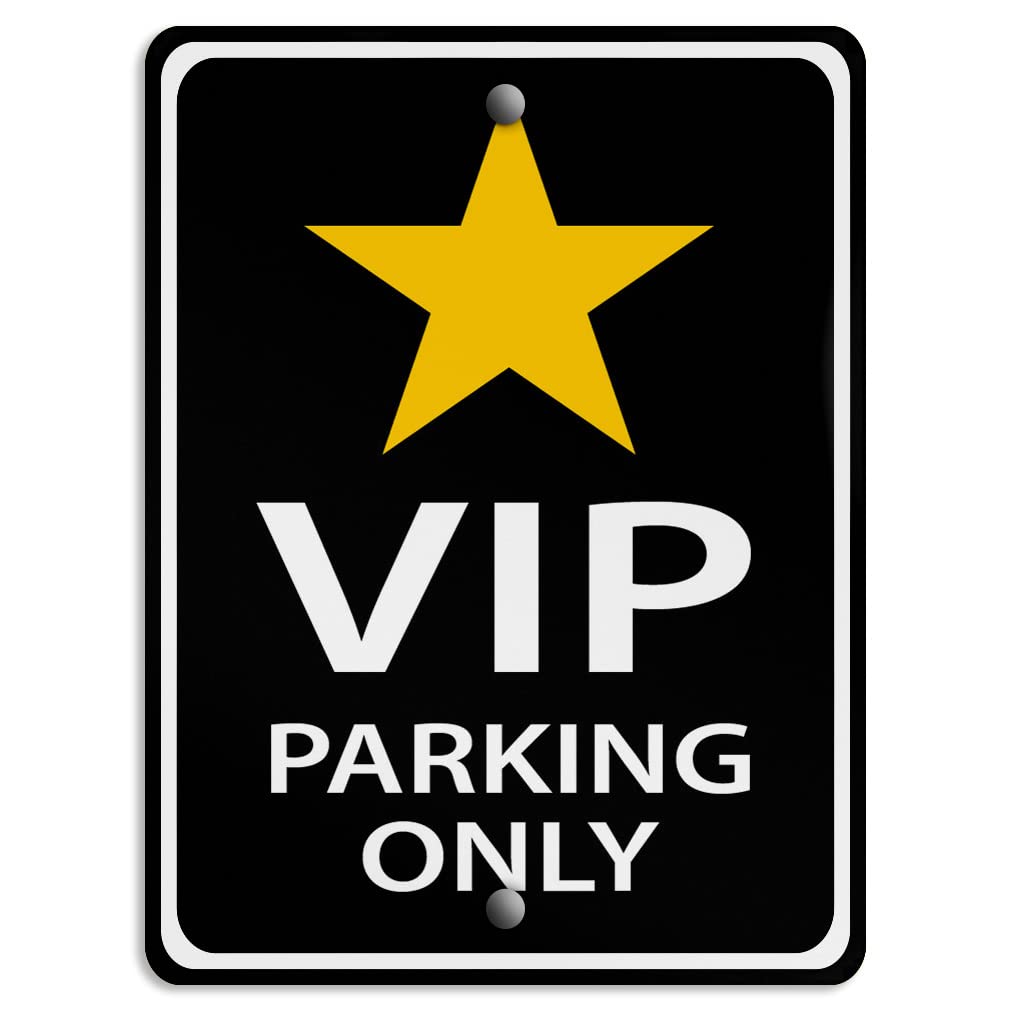 Aluminum Weatherproof Metal Sign Multiple Sizes VIP Parking A Vertical Street 9x12Inches