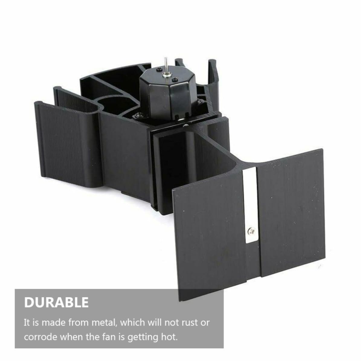 Alipis Ventilador de Chimenea Térmico de 4 Aspas, Aluminio Anodizado Negro