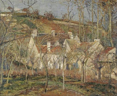 Tableau Toits rouges de Pissarro | Impression d'art sur toile 60x90cm
