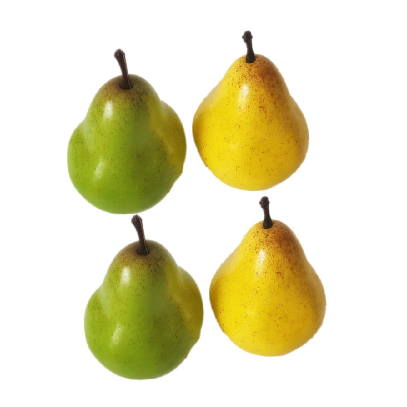 ARTIBETTER 4pcs Artificial Pear Imitation Pear Faux Pear Fruits Table Pear Fruits Summer Pear Decor Fake Pear Simulation Pear Artificial Green Pear Realistic Food Model Foam Photo Fake Fruit