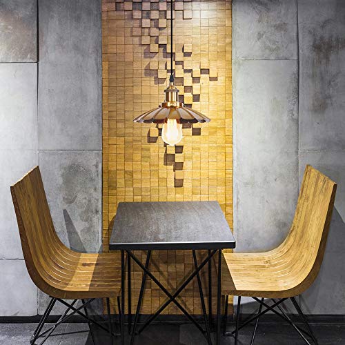 Chandelier cell shade nordique E27 en bronze pour éclairage de chambre et salon - 4