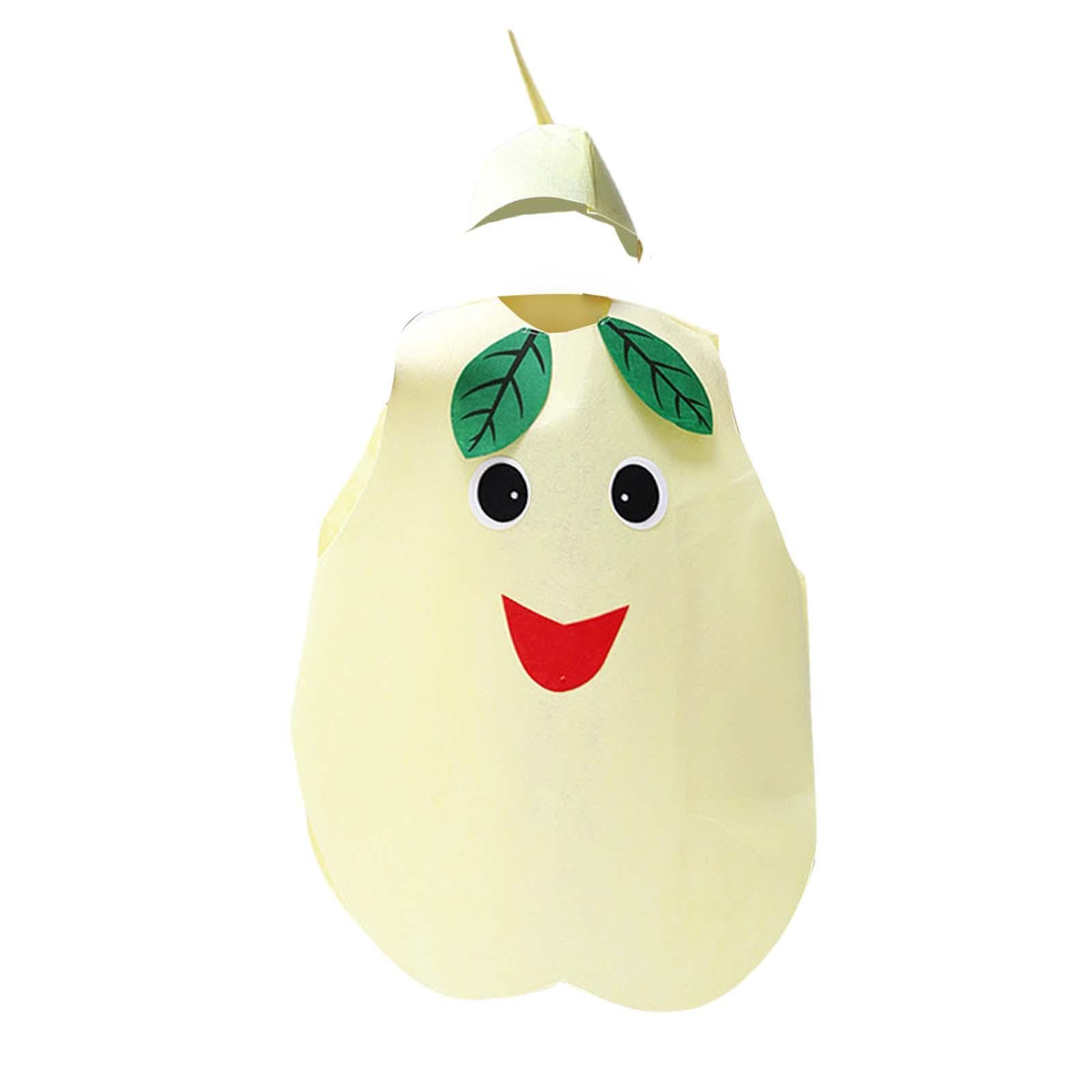 Fruit Costume for Kids, Cosplay Costume for Boys And Girls, for Parties, Stage Performances, Halloween Accessories, Pear