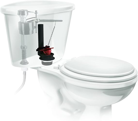 Fluidmaster 507A 2-Inch Universal Toilet Flush Valve And Flapper Replacement