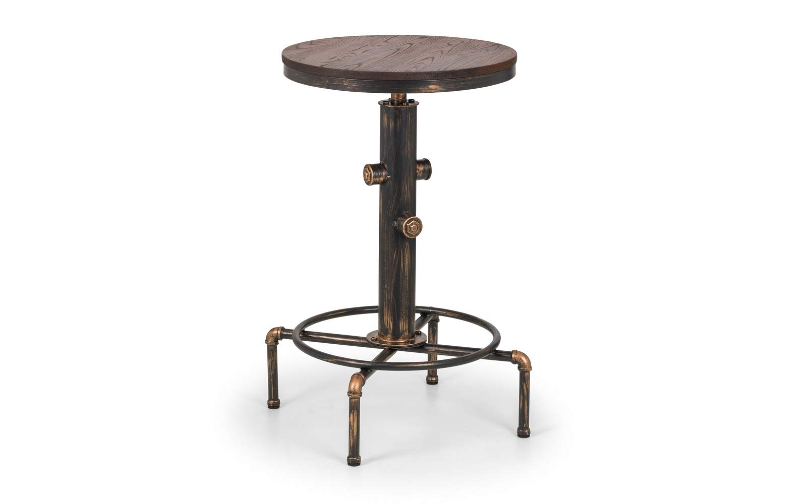 Julian Bowen Rockport Bar Table, Mocha/Black
