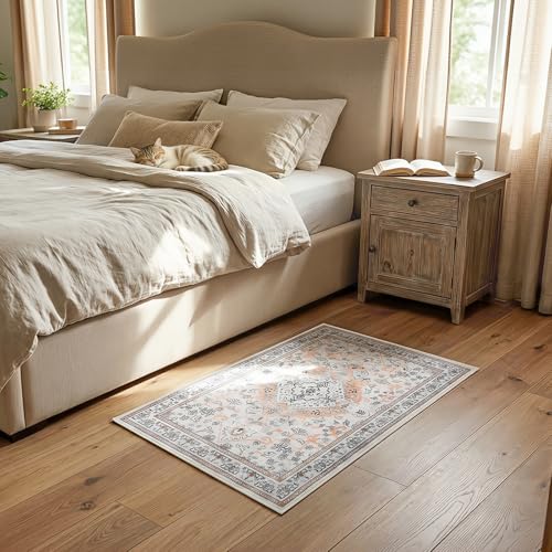 Tapete decorativo beige 2x3 pies HOOBRO miniatura 4