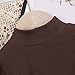 IZYJOY Toddler Baby Girls Basic Solid Color Turtlneck T-Shirt Soft Cotton Tops Cute Puff Long Sleeve Little Baby Clothes (Brown, 18-24Months)