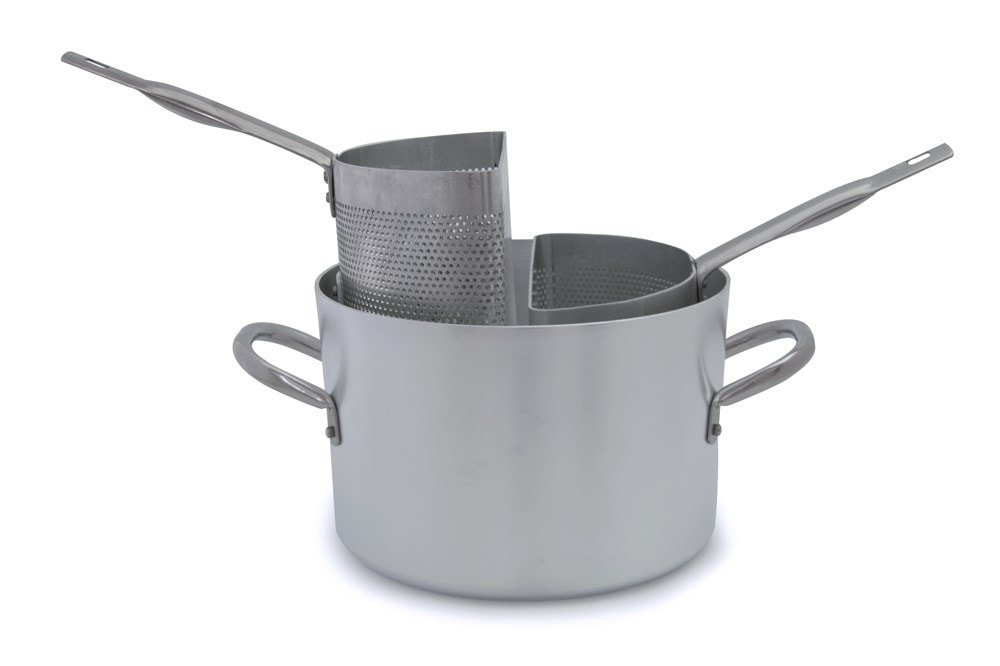 Cuocipasta alto con 2 spicchi in alluminio, spessore 3 mm, diametro 320 mm