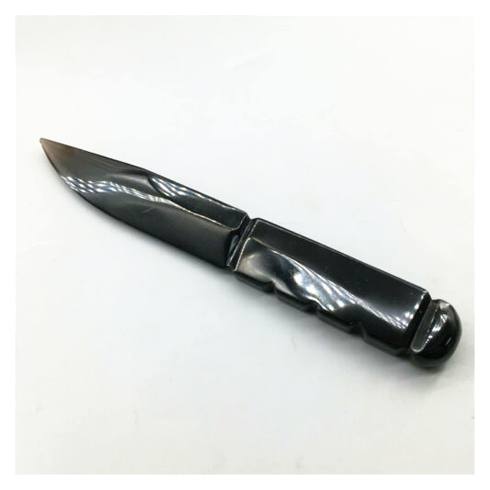 天然石 黒曜石 カービング Amazon.co.jp: 天然原石手彫り黒曜石ナイフ 