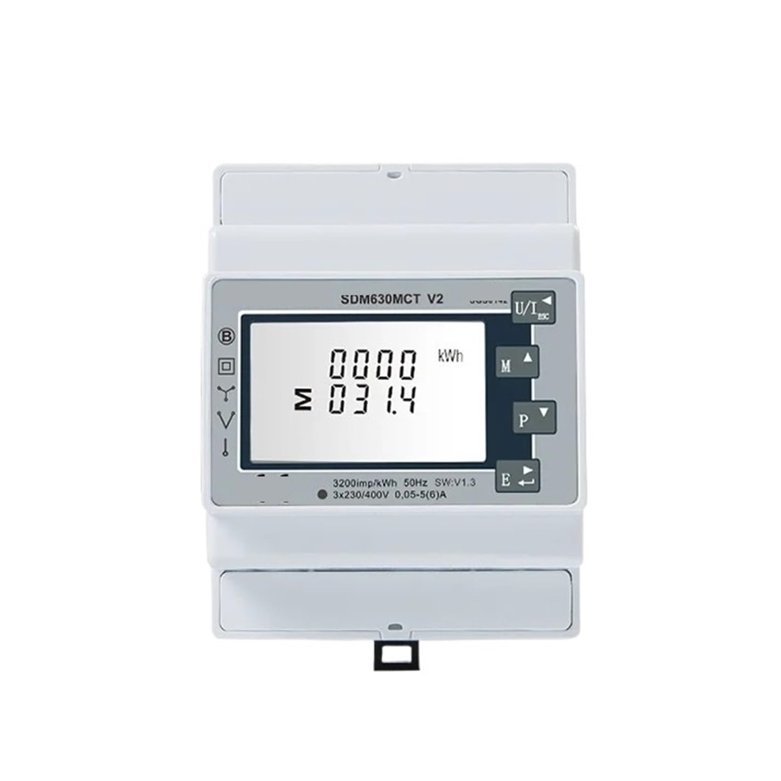 PXQCHAVLN Multifunctional Energy Meter SDM630MCT-V2 Three-Phase Four-Wire DIN Rail RS485 Output