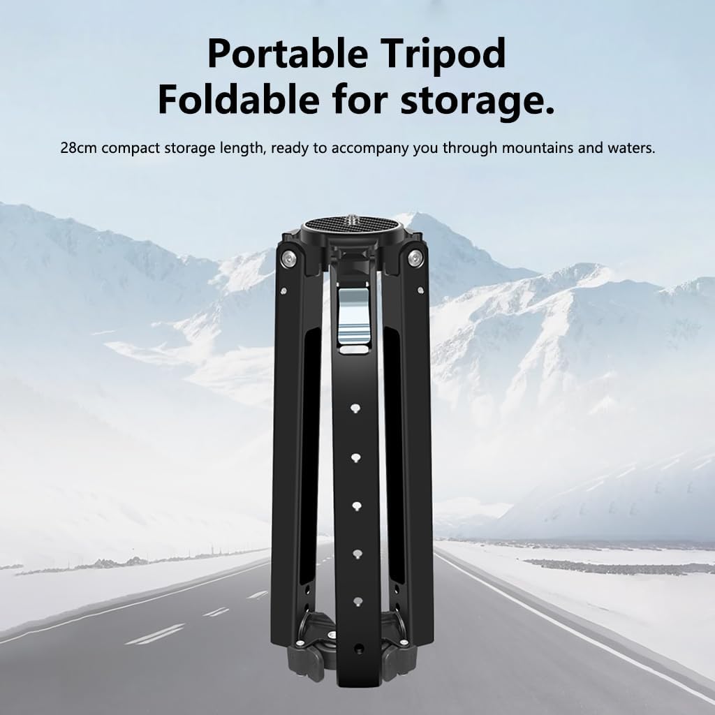 Photography Tripod Dolly, Heavy Duty 50kg Capacity Tripod Wheels with Locking Wheel, Foldable Leg Mount for Camera Camcorder Video Lighting (Type 1)